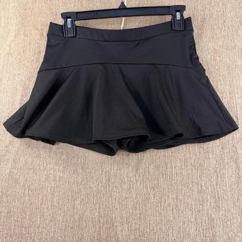 Varsity Spirit Black Pleated Cheer Skirt Skort Womens Size M Athletic Dancewear
